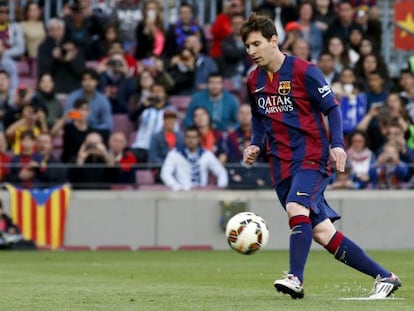 Messi llança el penal a l'estil Panenka davant del Getafe.