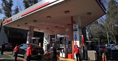 La estaci&oacute;n de servicio inaugurada este martes en la Ciudad de M&eacute;xico.