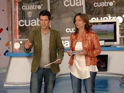 Nico Abad y Àngels Barceló, en <i>Zona Cuatro.</i>