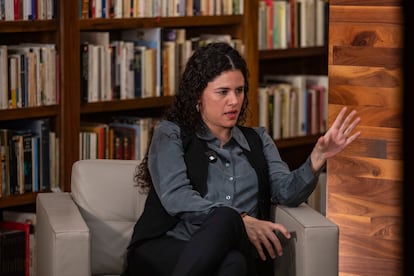 Luisa María Alcalde durante una entrevista para EL PAÍS.