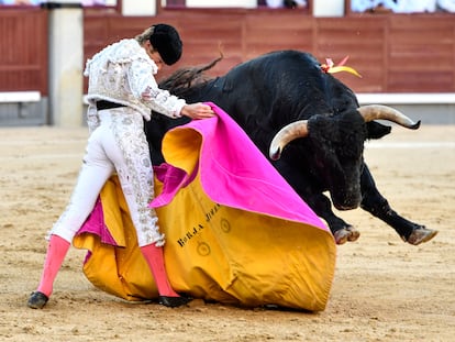 Borja Jimnez, en Las Ventas, el 16 de julio de 2023.