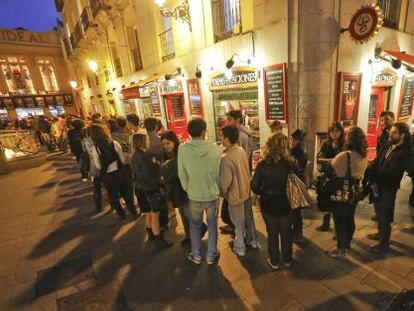 Colas en uno de las salas de Madrid durante la Fiesta del Cine