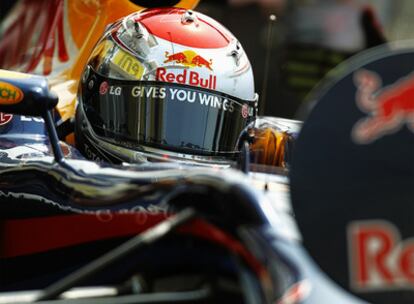 Sebastian Vettel durante la última tanda de los entrenamientos libres del GP de Hungría
