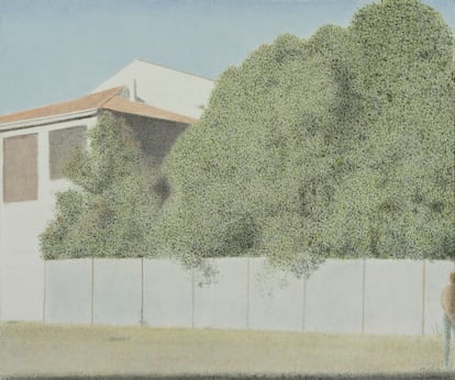 'Pabellón trasero de la Casa de Misericordia' (2012). Óleo sobre lienzo. Cortesía de la Galería Marlborough.
 
