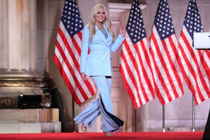 Tiffany Trump, durante la Convención Republicana, celebrada este martes, en Washington.