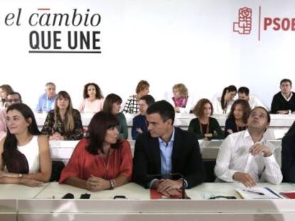Pedro Sánchez presideix el comitè federal que es reuneix aquest dissabte a Madrid.