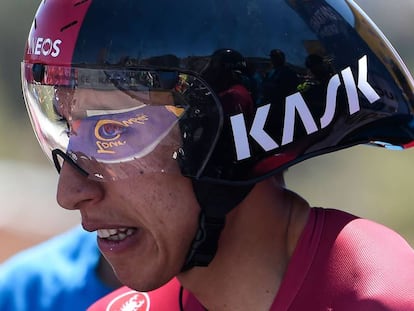 Egan Bernal, en la Vuelta a Colombia.