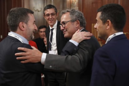 Josu Jon Imaz, Manuel Polanco y Martinez Peón.