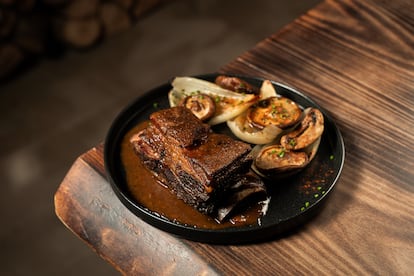 Un dels plats de carn de Mesa Quince a Barcelona.