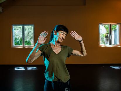 La bailarina y coreógrafa Carmen Werner en su local de ensayo en Aravaca (Madrid).