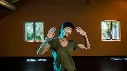 La bailarina y coreógrafa Carmen Werner en su local de ensayo en Aravaca (Madrid).