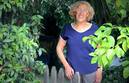 Manuela Carmena durante una enrevistacon EL PA&Iacute;S.