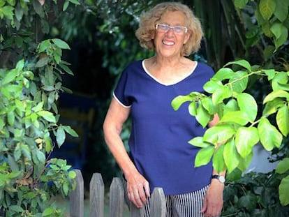 Manuela Carmena durante una enrevistacon EL PA&Iacute;S.