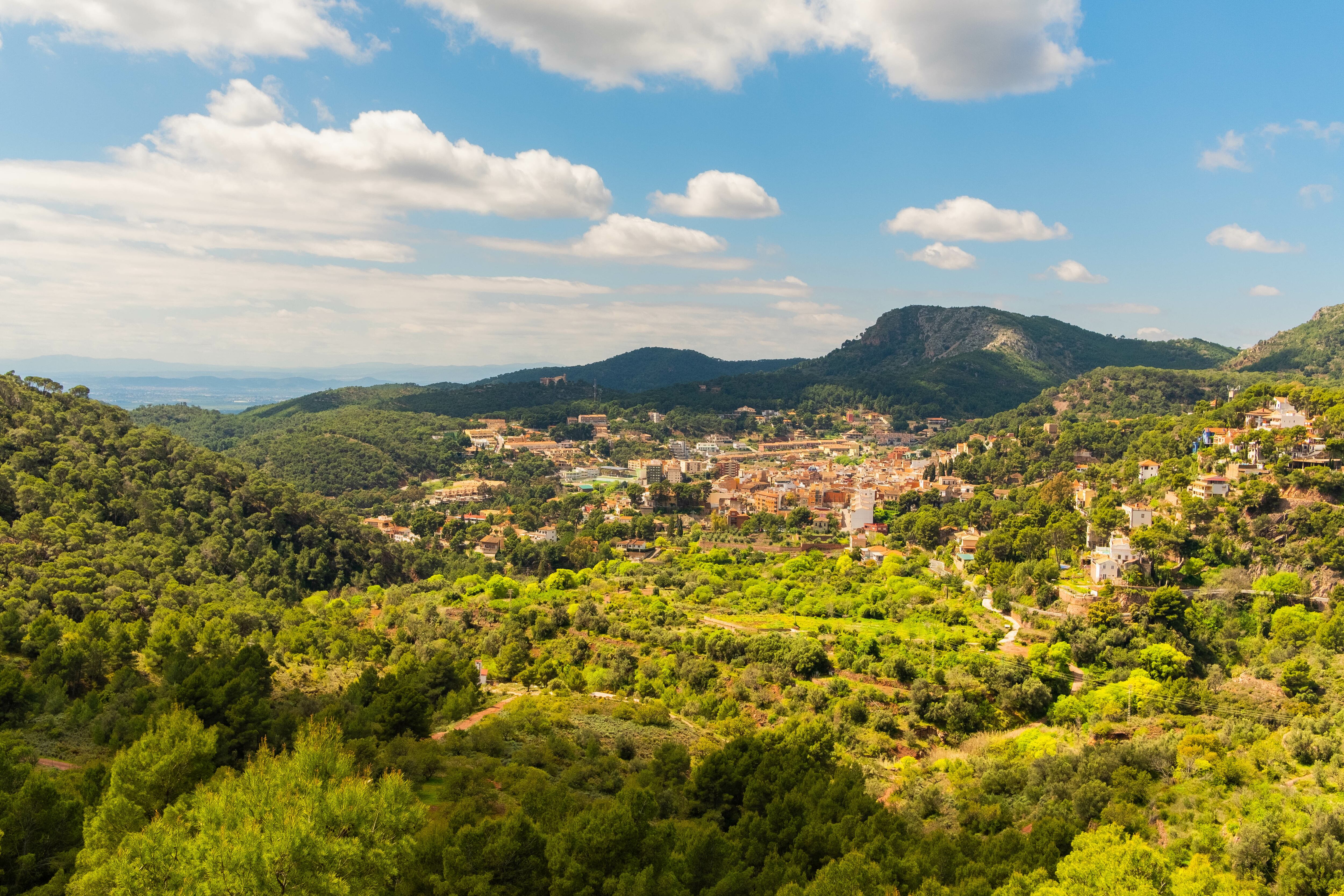 Vista del parque natural Serra Calderona, en la comarca de Camp de Túria (Valencia).