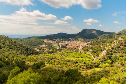 Vista del parque natural Serra Calderona, en la comarca de Camp de Túria (Valencia).