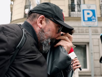 Koldo García, exasesor del exministro socialista José Luis Ábalos, a la salida de la Audiencia Nacional el pasado mes de febrero.