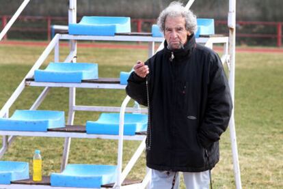 Manuel Pascua, en una jornada de entrenamiento en Pozuelo (Madrid), el pasado martes.