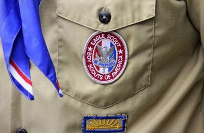 Un Boy Scout Eagle en Orlando.