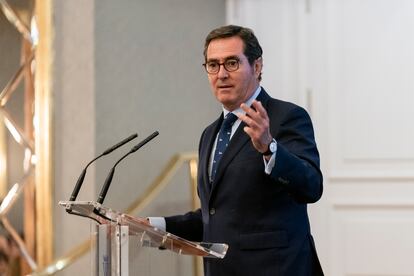 Antonio Garamendi, presidente de la Confederación Española de Organizaciones Empresariales