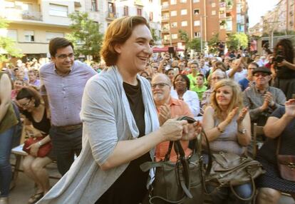 La l&iacute;der de Barcelona en Com&uacute;, Ada Colau.