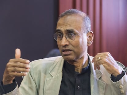 El cient&iacute;fico Venkatraman Ramakrishnan, durante la entrevista.