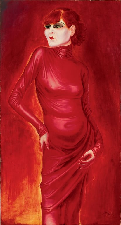 'Retrato de la bailarina Anita Berber', 1925. Otto Dix