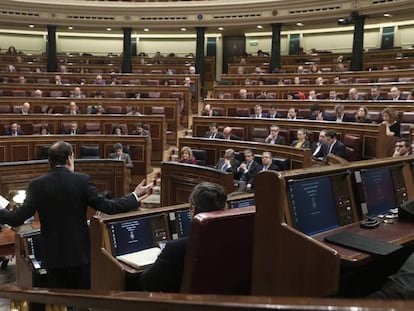 Intervención de Mariano Rajoy en el Congreso de los Diputados.
