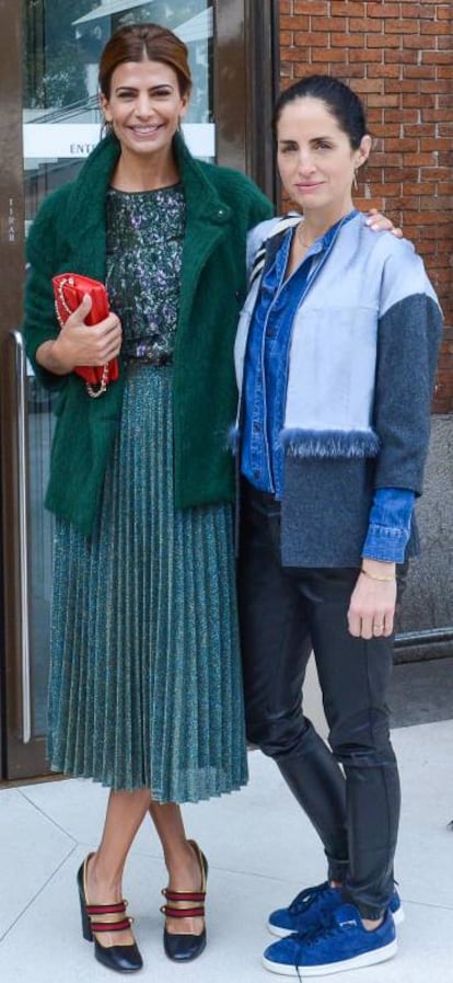 Juliana Awada junto a Carolina Herrera hija.