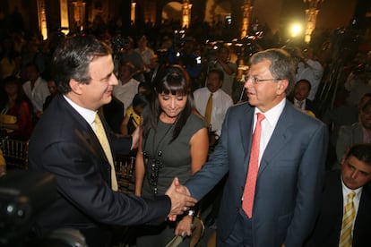 Marcelo Ebrard y Manuel Camacho Solís