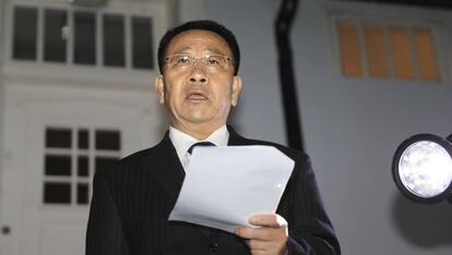 El jefe negociador norcoreano, Kim Myong-gil.