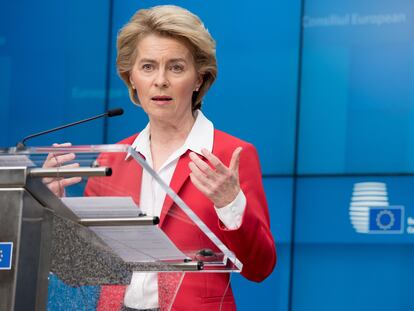 La presidenta de la Comisión Europea, Ursula von der Leyen. En vídeo, el mensaje que envió a los españoles por Twitter.