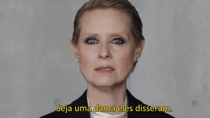 O vídeo de 'Seja uma dama', narrado por Cynthia Nixon.