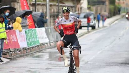 Estela Domínguez, en una fotografía de la Real Federación Española de Ciclismo.