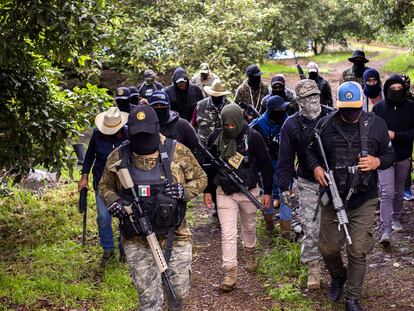 Grupos de autodefensas en Michoacán hacen guardia para defenderse de los cárteles de drogas, el 8 de julio. En video: las nuevas organizaciones delictivas de México.