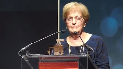 María Luisa Solá durante la recepción del Premio AISGE de Doblaje 2019.