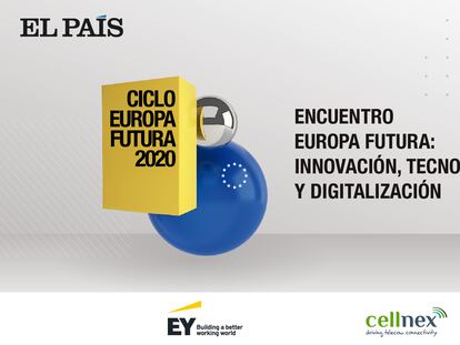 Logo del Encuentro de Europa Futura: Innovación, tecnología y digitalización en Madrid.