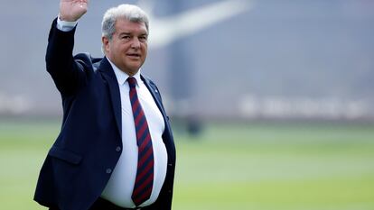 El presidente del Fútbol Club Barcelona, Joan Laporta, en una foto de archivo.