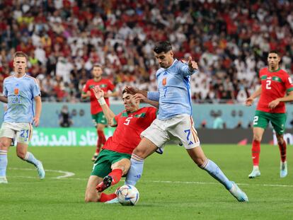 Lo que sucedió en el minuto 80 del Marruecos contra España que pudo beneficiar a La Roja