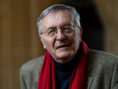 El profesor John Gray, en el festival literario de Oxford, en abril de 2019.
