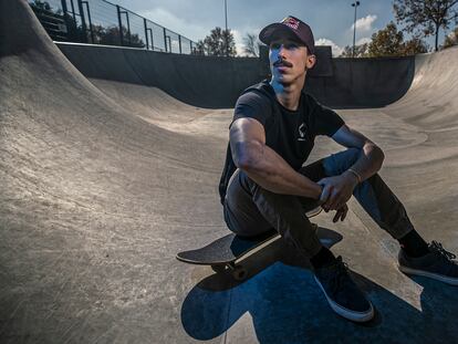 Danny León, el pasado martes en el skatepark de Boadilla. En vídeo, Danny León y la esencia del skate.