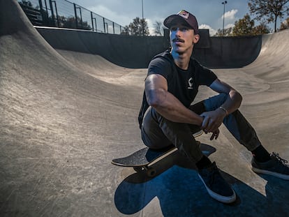 Danny León, el pasado martes en el skatepark de Boadilla. En vídeo, Danny León y la esencia del skate.