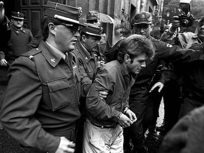 En foto, detención de Miguel Ricart, condenado por el asesinato de las niñas de Alcàsser en 1992. 