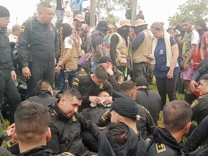 Protestas campesinas terminan en violencia en una zona rural de San Vicente del Caguán.