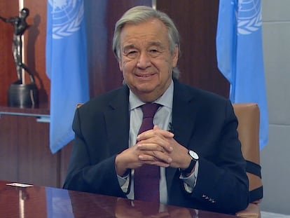Declaraciones de António Guterres, secretario general de la ONU, en su entrevista con EL PAÍS desde Nueva York. 