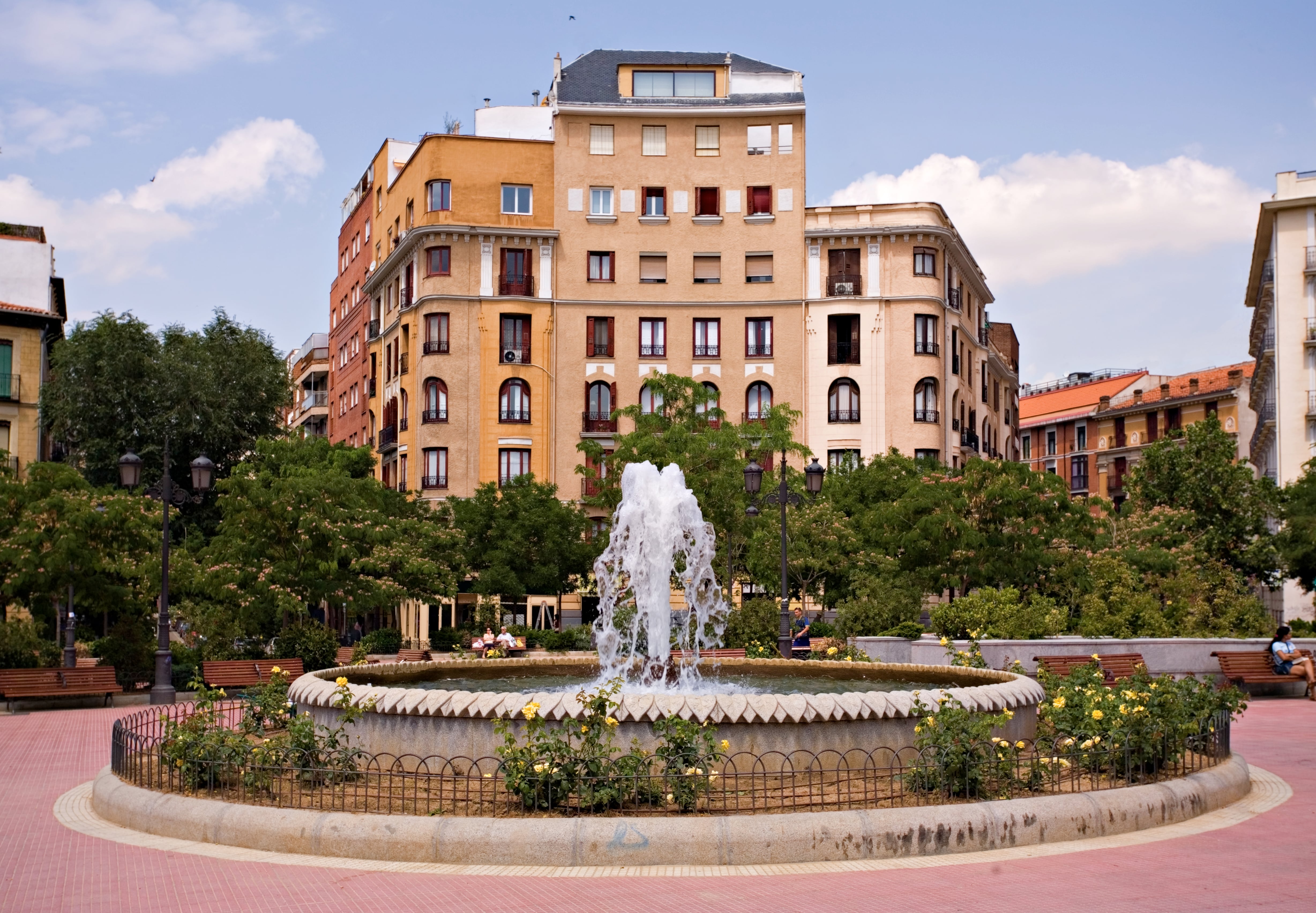 Plaza Olavide, en el centro de Madrid.