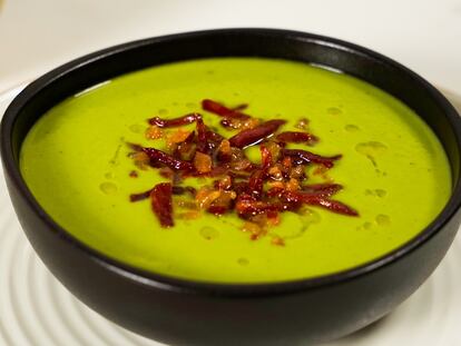 Crema de guisantes: cómo conseguir un color vivo y un sabor fresco