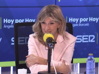 Vídeo | Los titulares de Yolanda Díaz en la SER: del veto a Irene Montero a los amigos de Pedro Sánchez