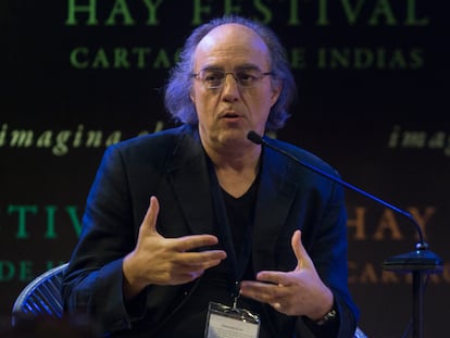 El fÍsico José Ignacio Latorre durante su participación en el Hay Festival.