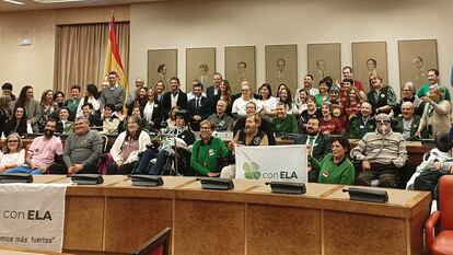 Jornada parlamentaria 'Por una regulación que garantice una vida digna a las personas con ELA', organizada por ConELA y celebrada en el Congreso de los Diputados