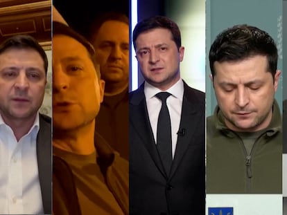 Vídeo | Los mensajes de Zelenski: cuando el presidente de Ucrania se dirige a un pueblo atacado